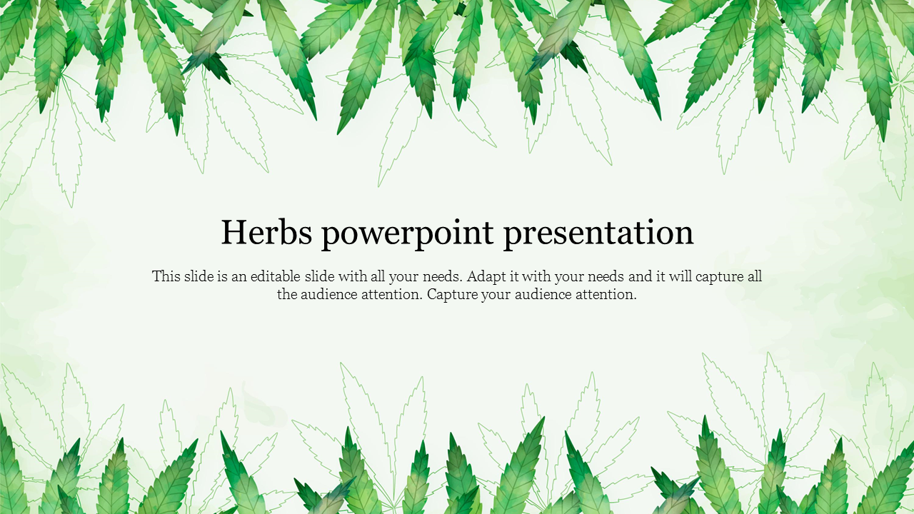Herbs PowerPoint Presentation Template and Google Slides